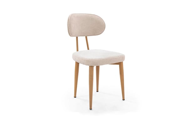 Siena Sandalye (Bej/Meşe Ayak)