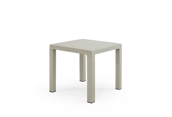Tokyo 80X80 Rattan Masa Camsız (Bej)