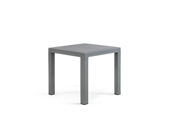 Tokyo 80X80 Rattan Masa Camsız (Gri)