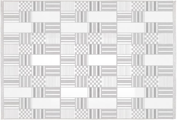 Lotus Halı 150X230 - Krem/Gri (LT536) 