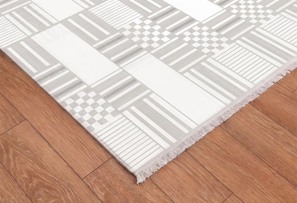 Lotus Halı 150X230 - Krem/Gri (LT536) 