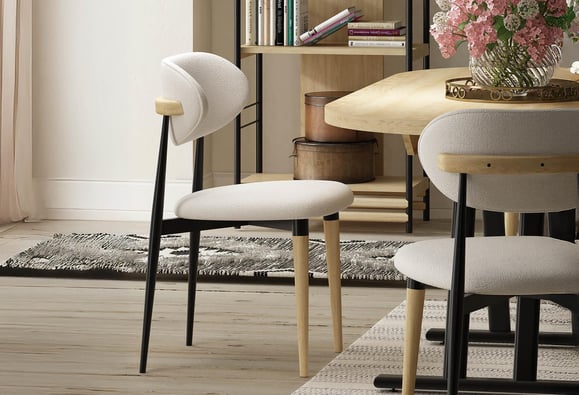 Venüs Sandalye (Siyah Naturel/Tedi Bej)