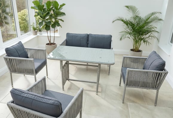 Verona Rattan Örme Balkon Bahçe Takımı 