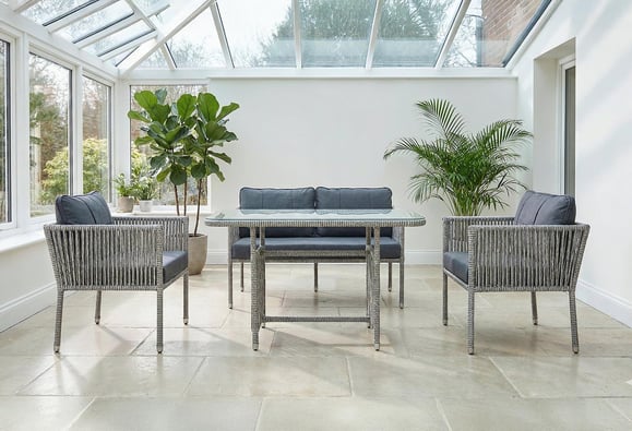 Verona Rattan Örme Balkon Bahçe Takımı 