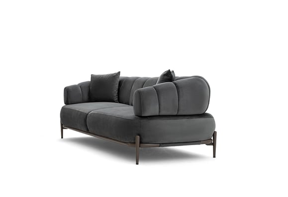 Zeugma Üçlü -Antrasit / Gri Metal Ayak