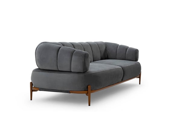 Zeugma Üçlü - Antrasit/Ceviz Ayak