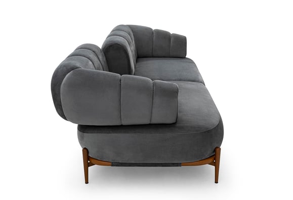 Zeugma Üçlü - Antrasit/Ceviz Ayak