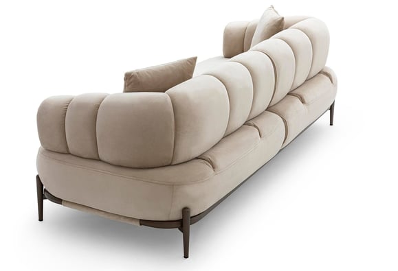 Zeugma Üçlü -Bej / Gri Metal Ayak