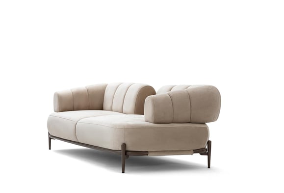 Zeugma Üçlü -Bej / Gri Metal Ayak