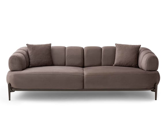 Zeugma Üçlü - Sütlü Kahve / Gri Metal Ayak