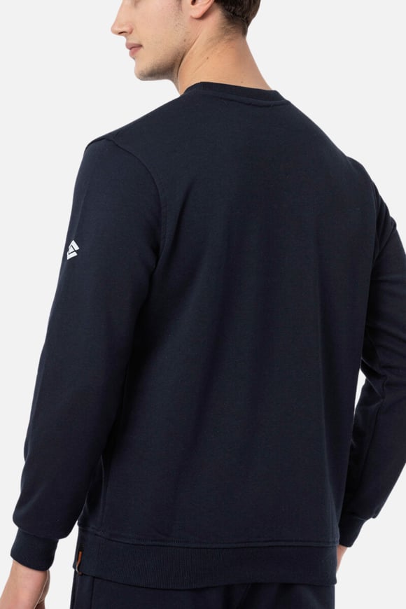 Scooter Bisiklet Yaka Lacivert Erkek Sweatshirt M1515TL