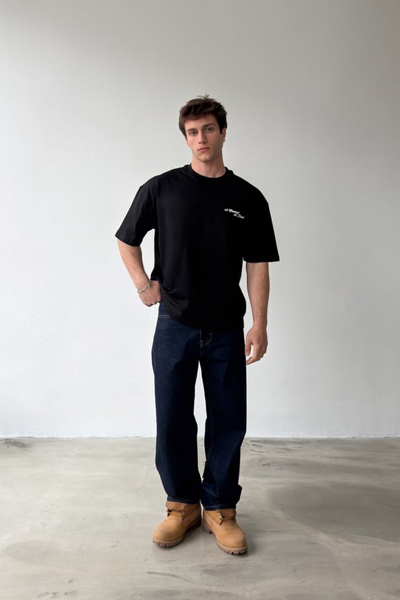 A Moment İn Time Baskılı Oversize Tişört