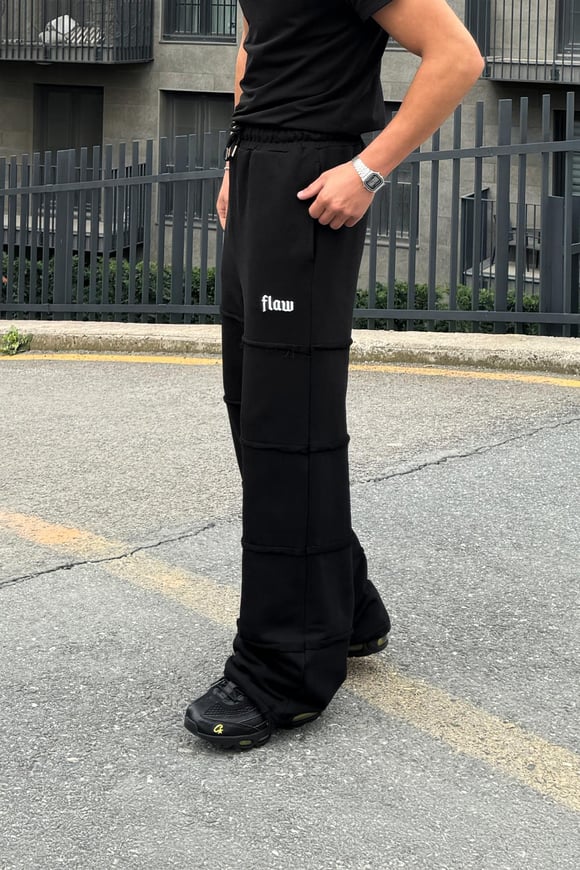 Bad Layers Oversize Ayarlanabilir Lastikli Eşofman Siyah
