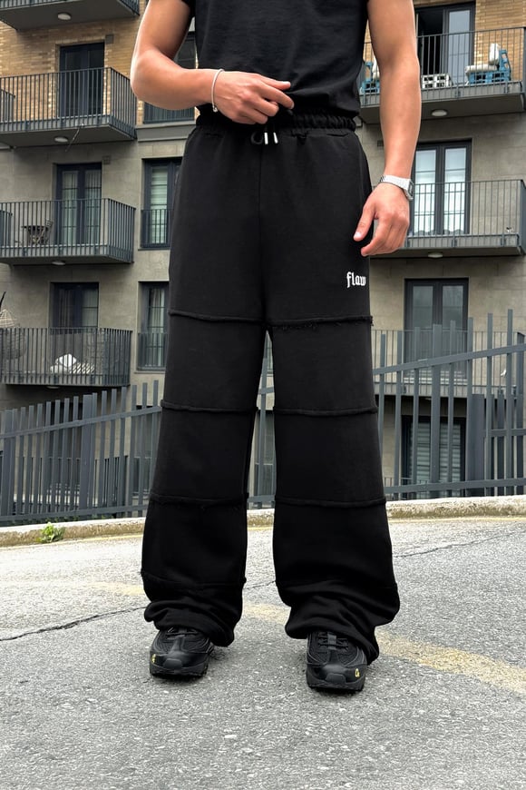 Bad Layers Oversize Ayarlanabilir Lastikli Eşofman Siyah