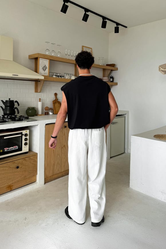 Basic Oversize Atlet Siyah