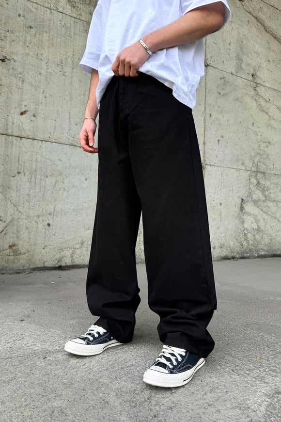Basic Baggy Jean Siyah