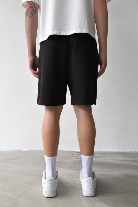 Basic Bel Lastikli Siyah Şort