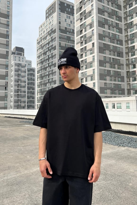 Basic Oversize Tişört Siyah