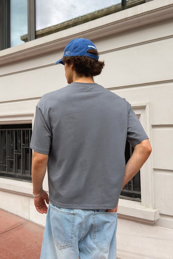 Basic Boxy Fit Gri Tişört
