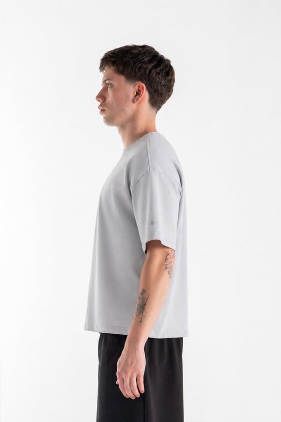Basic Boxy Fit Taş Rengi Tişört