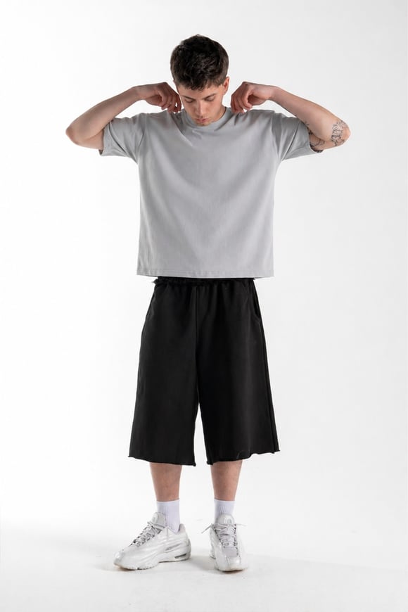 Basic Boxy Fit Taş Rengi Tişört