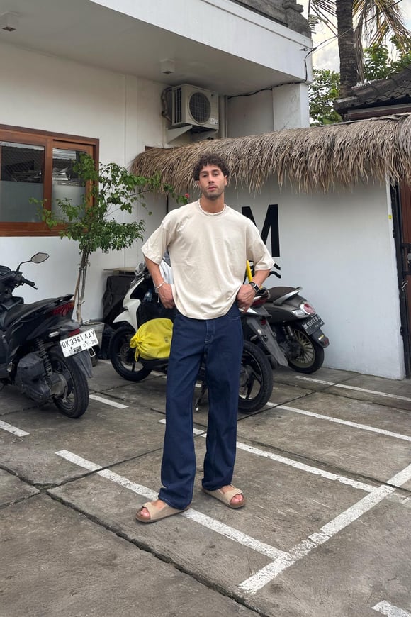 Basic Baggy Jean Lacivert