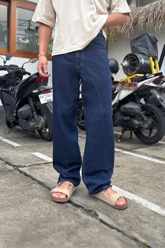 Basic Baggy Jean Lacivert