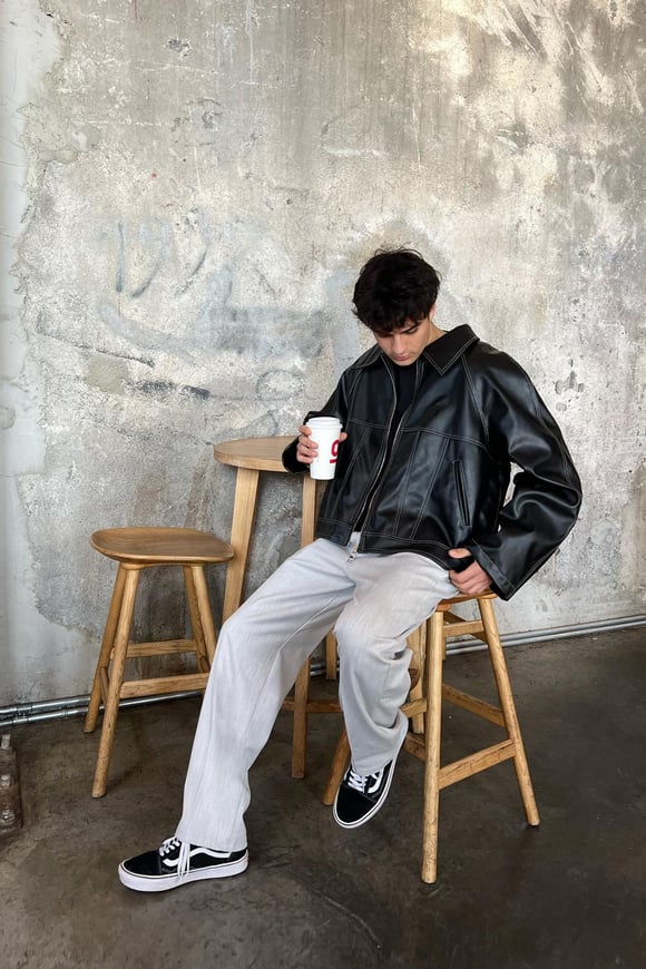 Smart Casual Açık Gri Kumaş Pantolon