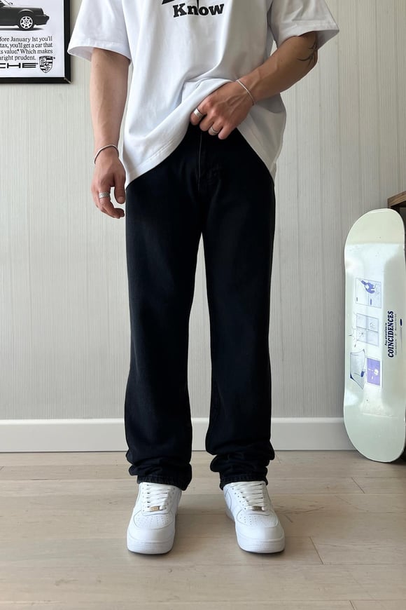 Basic Must Have Siyah Baggy Jean