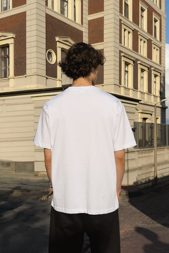 Basic Oversize Fit Beyaz Tişört