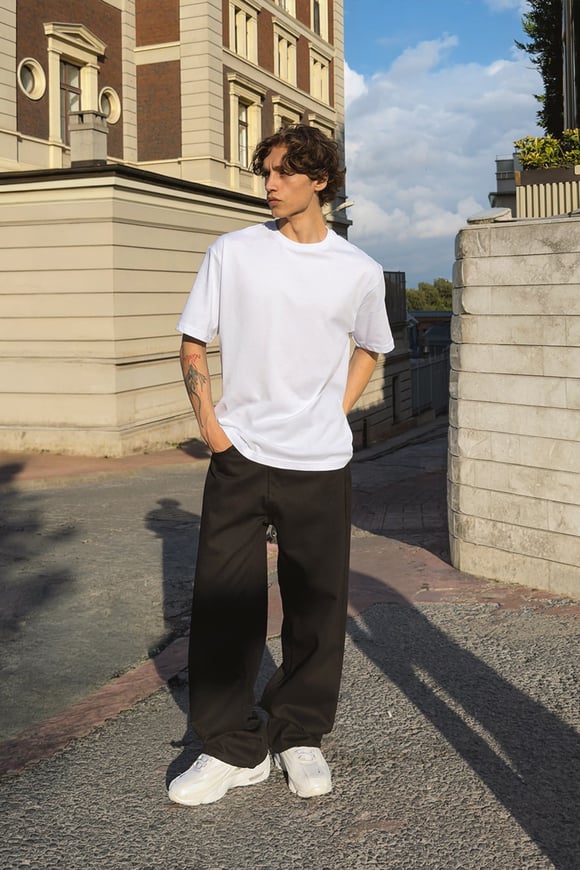 Basic Oversize Fit Beyaz Tişört