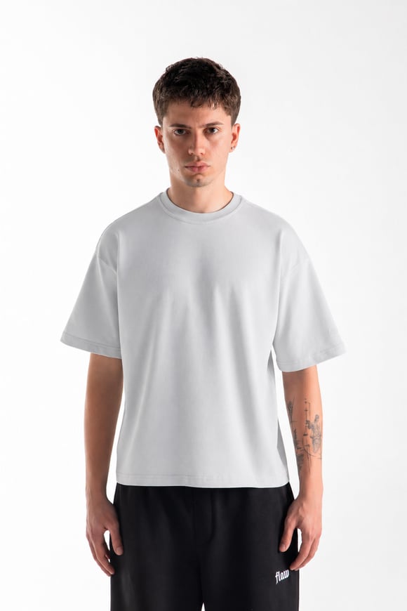 Basic Oversize Fit Taş Rengi Tişört