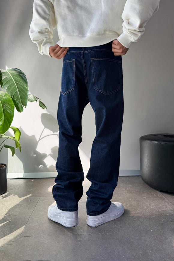 Basic Regular Lacivert Jean