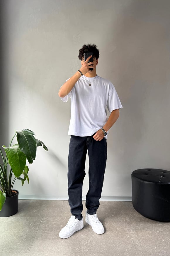 Basic Regular Antrasit Jean
