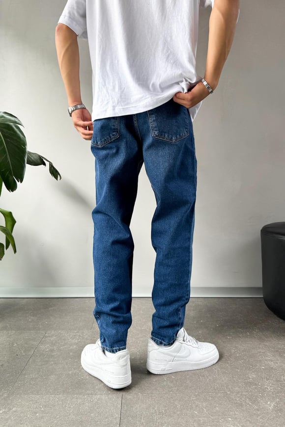 Basic Regular Koyu Mavi Jean