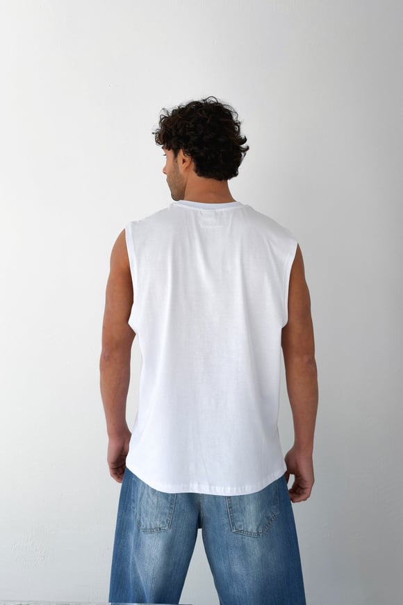 Basic Beyaz Sıfır Kol Atlet