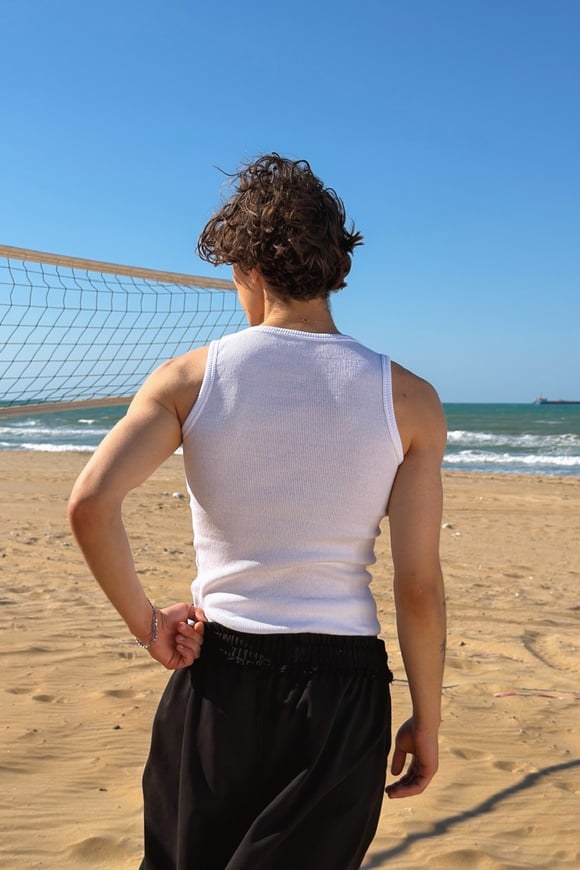 Basic Tank Top Beyaz Atlet