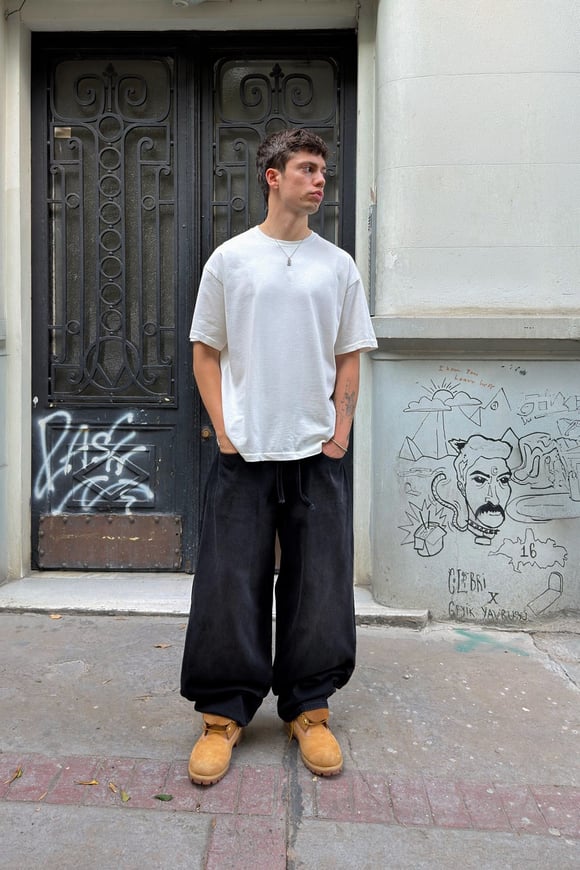 Bel Lastikli Baggy Jean