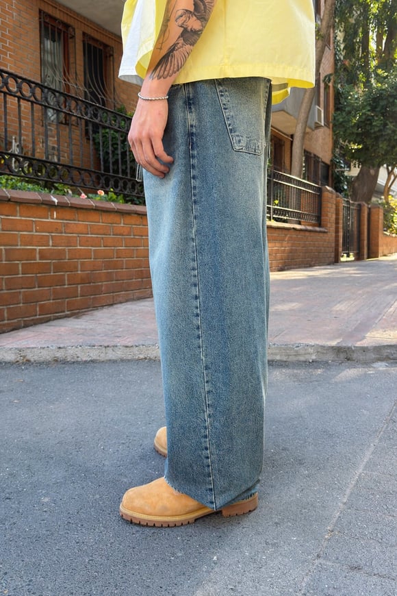 Bel Lastikli Baggy Jean