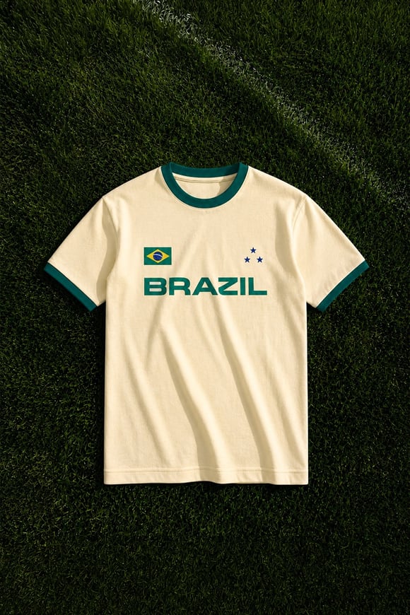 Brazil Baskılı Tişört