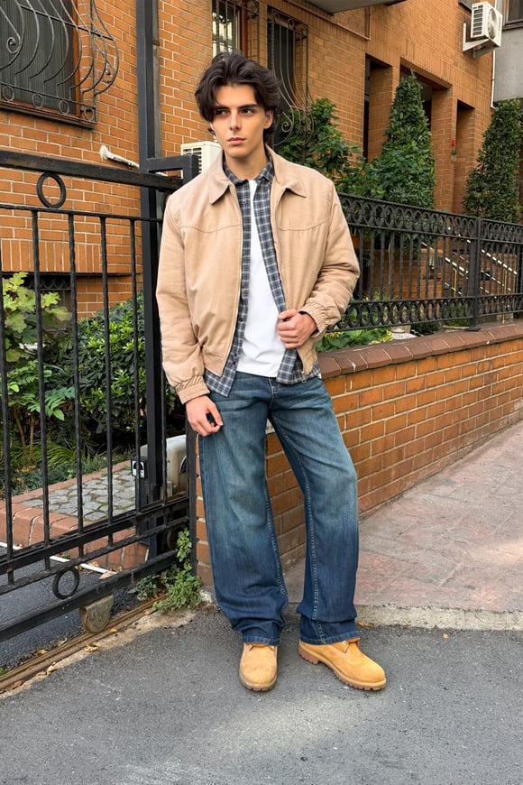 Gravel Dirty Indigo Baggy Fit Jeans