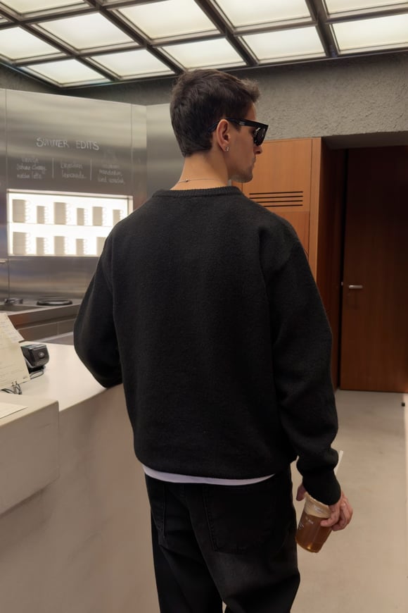 Cozy Soft Heather Black Knitwear