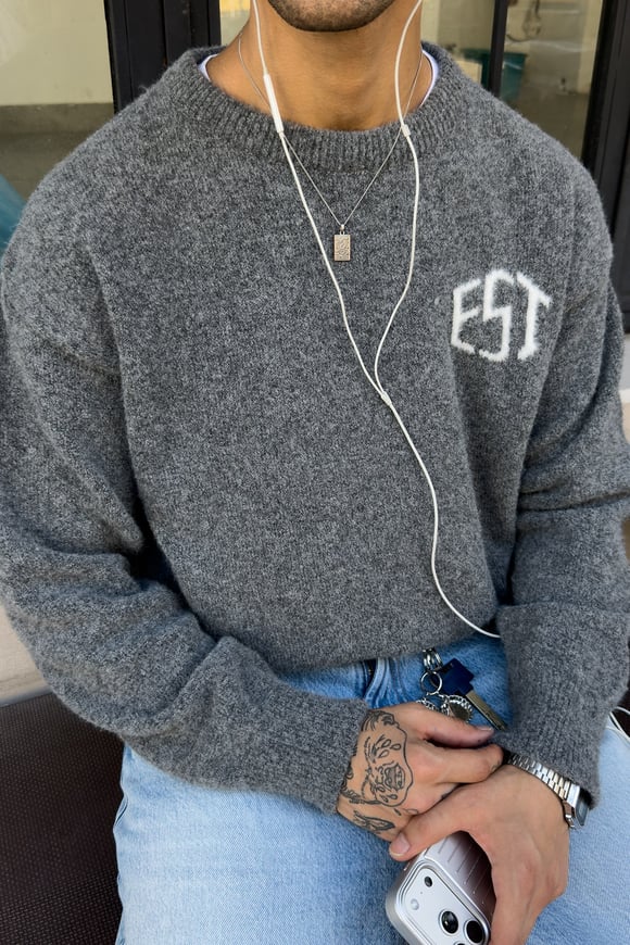 Cozy Soft Heather Anthracite Knitwear