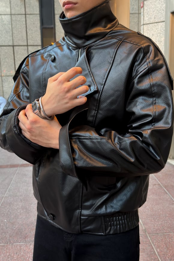 Rider Leather Black Jacket