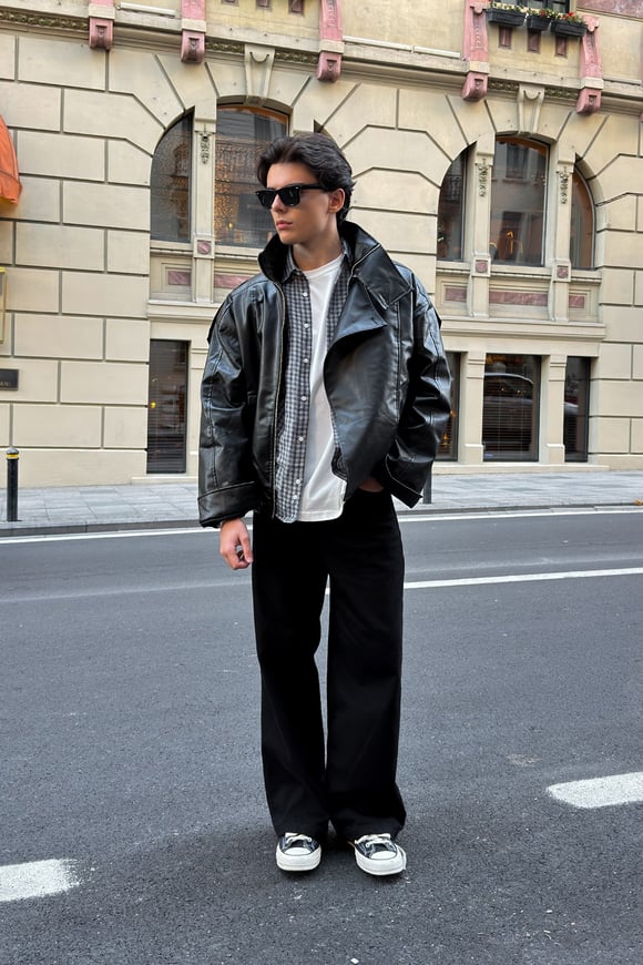 Rider Leather Black Jacket