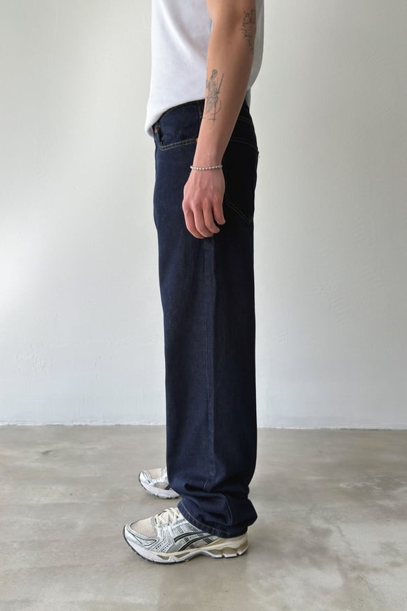 Dikiş Detaylı Baggy Jean