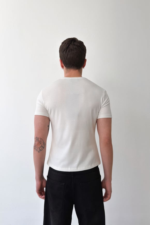 Düğmeli Basic Tişört