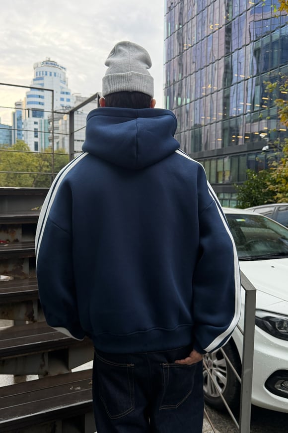 Effortless Navy Hoodie