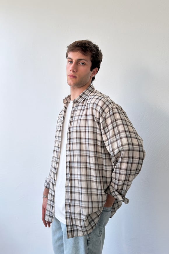 Ekose Oversize Gömlek