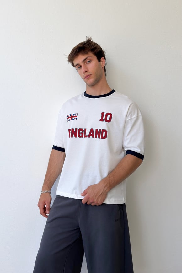 England 10 Baskılı Tişört